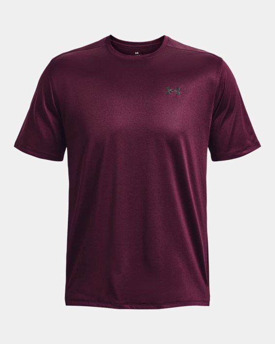 Men's UA Tech™ Vent Short Sleeve in Purple image number 5